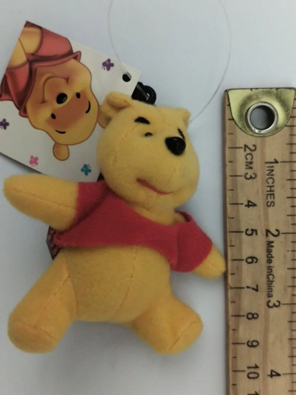 Vintage Disney Winnie The Pooh Plush Toy Keychain New With Tags